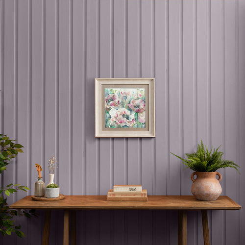 Floral Pink Wall Art - Papavera  Framed Print Birch/Mauve Voyage Maison