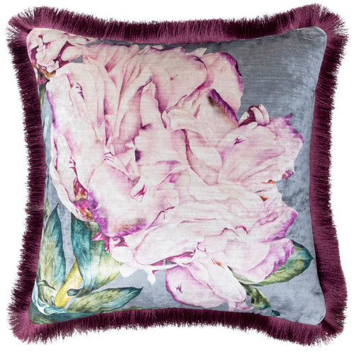 Marie Burke Parcevall Printed Feather Cushion in Lavender
