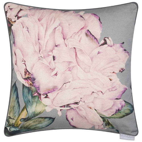 Marie Burke Parcevall Lavender Printed Feather Cushion in Linen