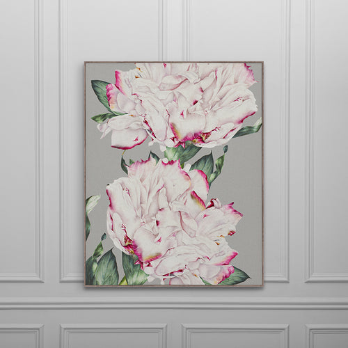 Floral Pink Wall Art - Parcevall  Framed Canvas Stone Voyage Maison