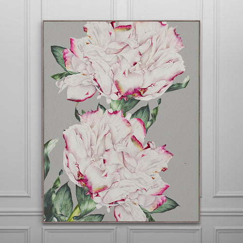 Floral Pink Wall Art - Parcevall  Framed Canvas Stone Voyage Maison