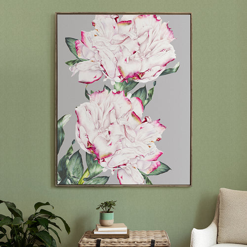 Floral Pink Wall Art - Parcevall  Framed Canvas Stone Voyage Maison