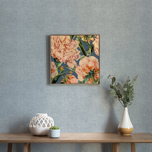 Floral Orange Wall Art - Parcevall Coral Framed Canvas Stone Voyage Maison