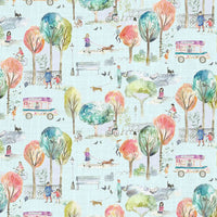  Samples - Parklife Printed Fabric Sample Swatch Dusk Voyage Maison