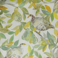  Samples - Partridge Printed Fabric Sample Swatch Spring Voyage Maison