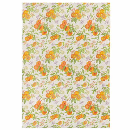 Floral Green,Orange Rugs - Peach Harvest Outdoor Rug Multicolour Voyage Maison