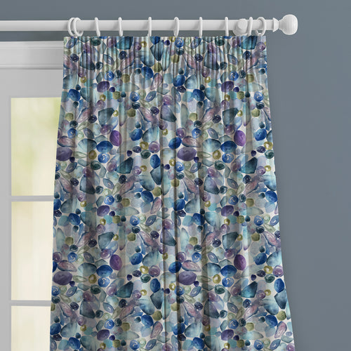 Abstract Blue M2M - Pebbles Printed Made to Measure Curtains Marine Voyage Maison