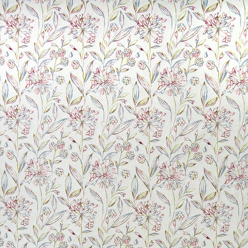 Floral Cream Fabric - Pennington Woven Jacquard Fabric (By The Metre) Coral Voyage Maison