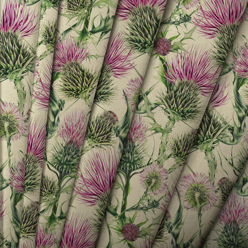 Floral Pink M2M - Penton Printed Cotton Made to Measure Roman Blinds Fuchsia/Natural Voyage Maison
