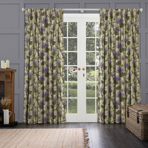 Floral Cream M2M - Penton Printed Made to Measure Curtains Damson Marie Burke