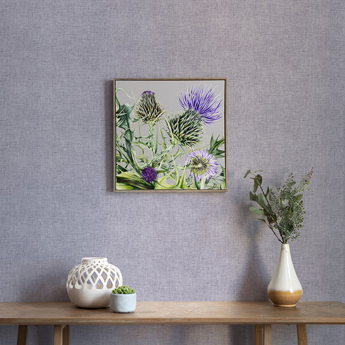 Floral Purple Wall Art - Penton Damson  Framed Canvas Stone Voyage Maison