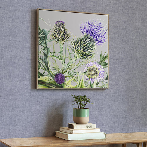 Floral Purple Wall Art - Penton  Framed Canvas Stone Voyage Maison