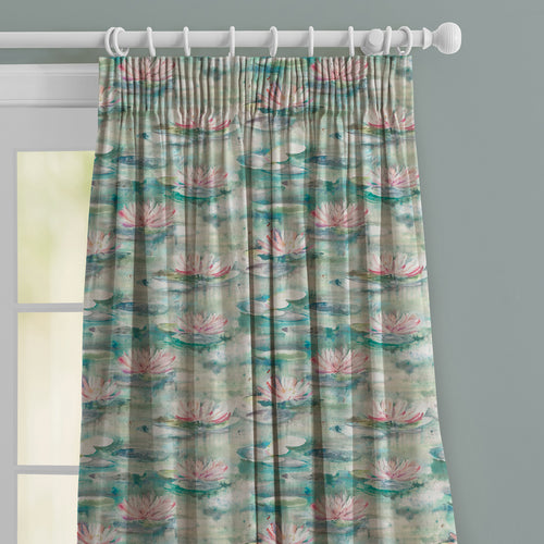 Floral Blue M2M - Perdita Printed Made to Measure Curtains Moonstone Voyage Maison