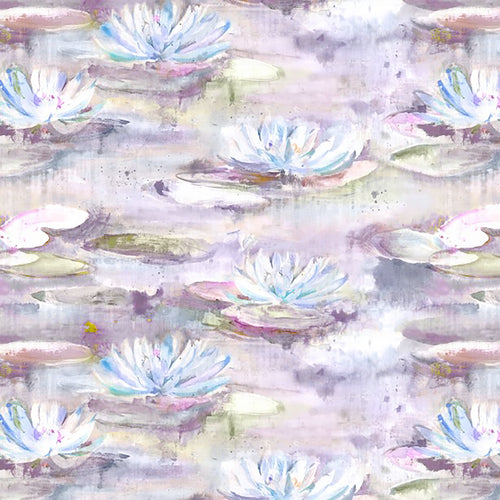 Floral Purple Wallpaper - Perdita  1.4m Wide Width Wallpaper (By The Metre) Parma Voyage Maison