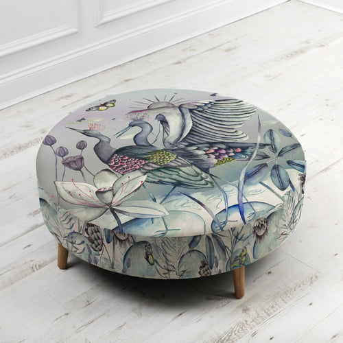 Animal Blue Furniture - Petra Large Footstool Chamrosh Willow Marie Burke