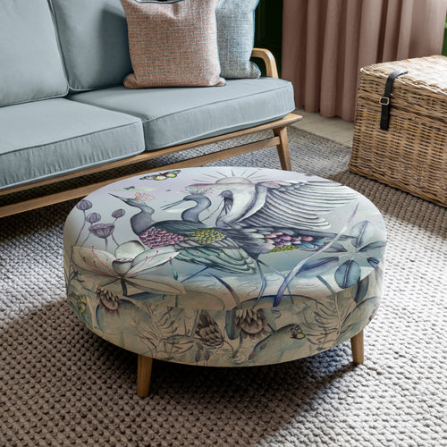 Animal Blue Furniture - Petra Large Footstool Chamrosh Willow Marie Burke