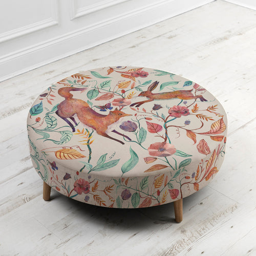 Animal Orange Furniture - Petra Large Footstool Leaping Into The Fauna Voyage Maison