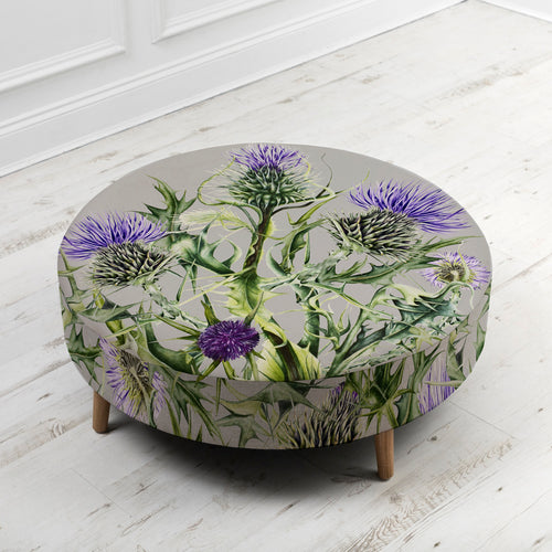 Floral Green Furniture - Petra Large Footstool Penton Damson Marie Burke