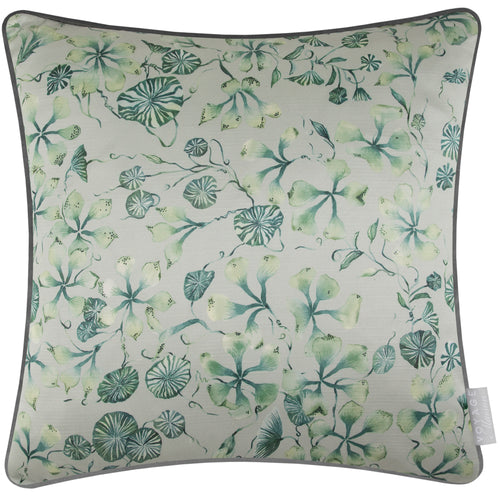Floral Green Cushions - Philipa Printed Piped Feather Filled Cushion Vine Voyage Maison