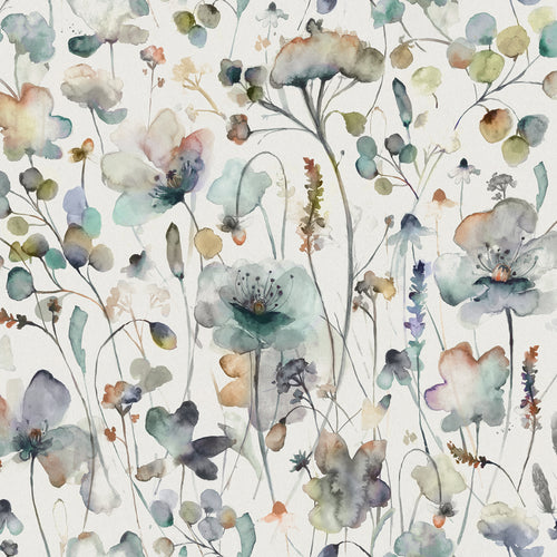 Floral Cream Fabric - Pimelea Printed Cotton Fabric (By The Metre) Cloud Voyage Maison