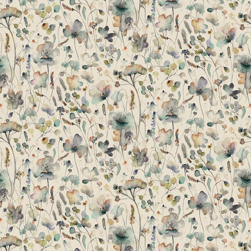 Floral Cream Fabric - Pimelea Printed Cotton Fabric (By The Metre) Coral Cloud Voyage Maison
