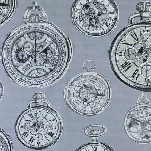  Samples - Pocket Watch Printed Fabric Sample Swatch Antique Voyage Maison