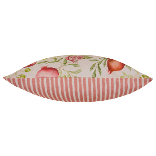 Floral Red Cushions - Pomegranate Grove Printed Feather Filled Cushions Red Voyage Maison