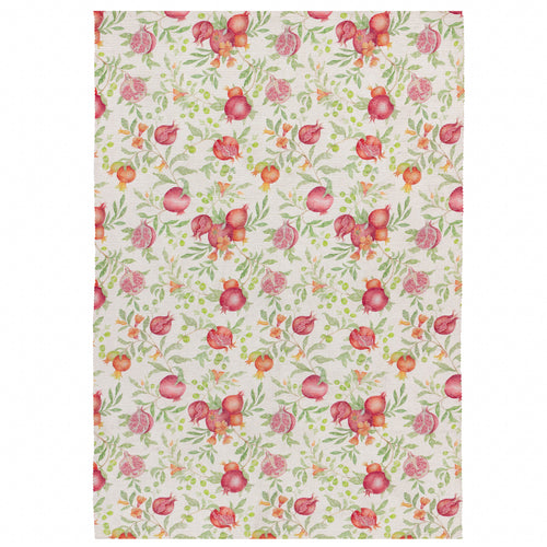 Floral Green,Multi,Orange,Red Rugs - Pomegranate Grove Outdoor Rug Multicolour Voyage Maison