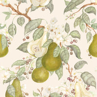  Samples - Pear Orchard  Wallpaper Sample Cream Voyage Maison