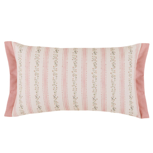 Striped Pink Cushions - Primavera Printed Feather Filled Cushions Blossom Voyage Maison