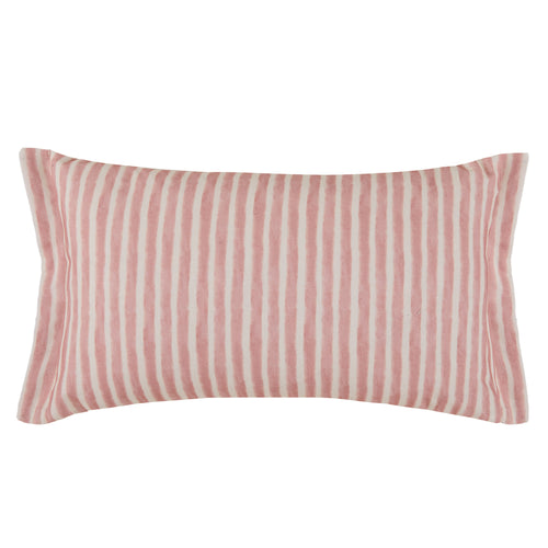 Striped Pink Cushions - Primavera Printed Feather Filled Cushions Blossom Voyage Maison