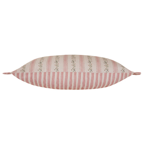 Striped Pink Cushions - Primavera Printed Feather Filled Cushions Blossom Voyage Maison