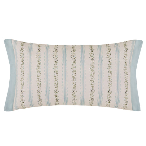 Striped Blue Cushions - Primavera Printed Feather Filled Cushions Sky Voyage Maison