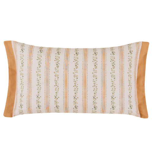 Floral Orange Cushions - Primavera Printed Feather Filled Cushions Melba Voyage Maison