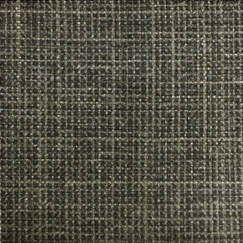 Plain Black Fabric - Quito Textured Woven Fabric (By The Metre) Charcoal Voyage Maison