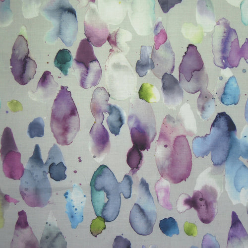  Samples - Raindrops Printed Fabric Sample Swatch Damson Voyage Maison