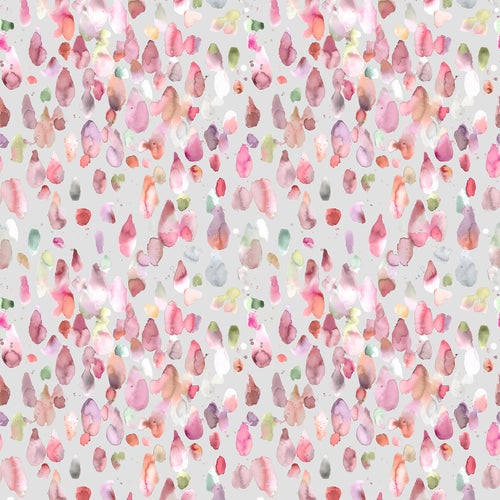 Voyage Maison Raindrops Printed Cotton Fabric Remnant in Russett