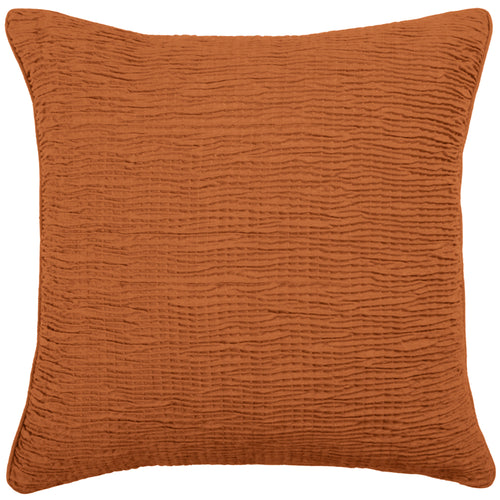 Additions Rainfall Embroidered Feather Cushion in Cinnamon