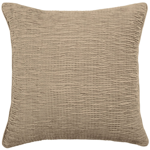Additions Rainfall Embroidered Feather Cushion in Desert