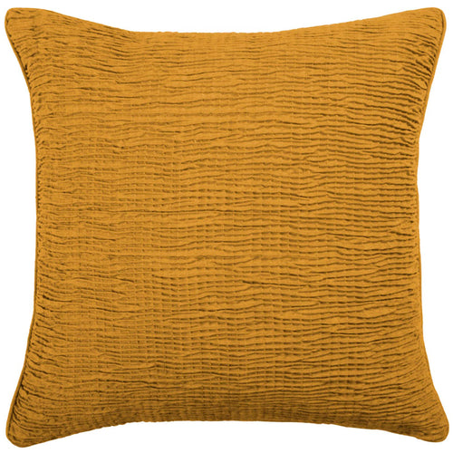 Additions Rainfall Embroidered Feather Cushion in Marigold
