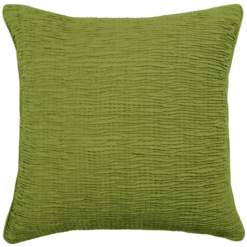 Additions Rainfall Embroidered Feather Cushion in Olive