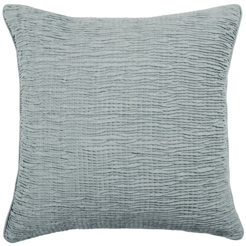 Additions Rainfall Embroidered Feather Cushion in Steel
