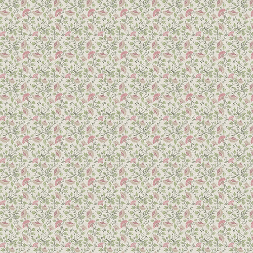 Floral Pink Fabric - Rajput Printed Cotton Fabric (By The Metre) Blush Voyage Maison