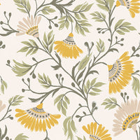  Samples - Rajput Printed Fabric Sample Swatch Marigold Voyage Maison