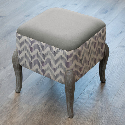 Geometric Purple Furniture - Ralf Square Footstool Savannah Violet Additions