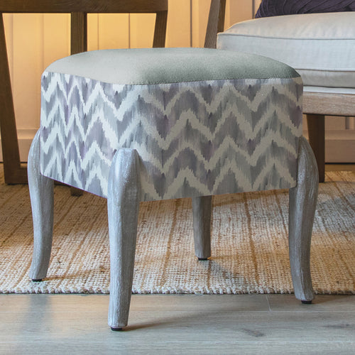 Geometric Purple Furniture - Ralf Square Footstool Savannah Violet Additions