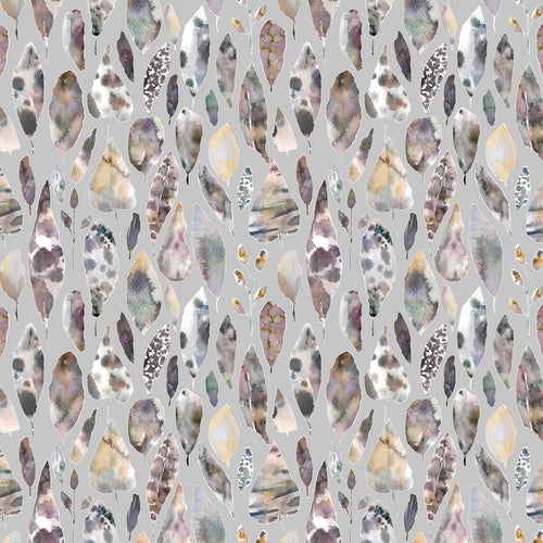 Floral Grey Fabric - Rangi Printed Cotton Fabric (By The Metre) Dawn Voyage Maison