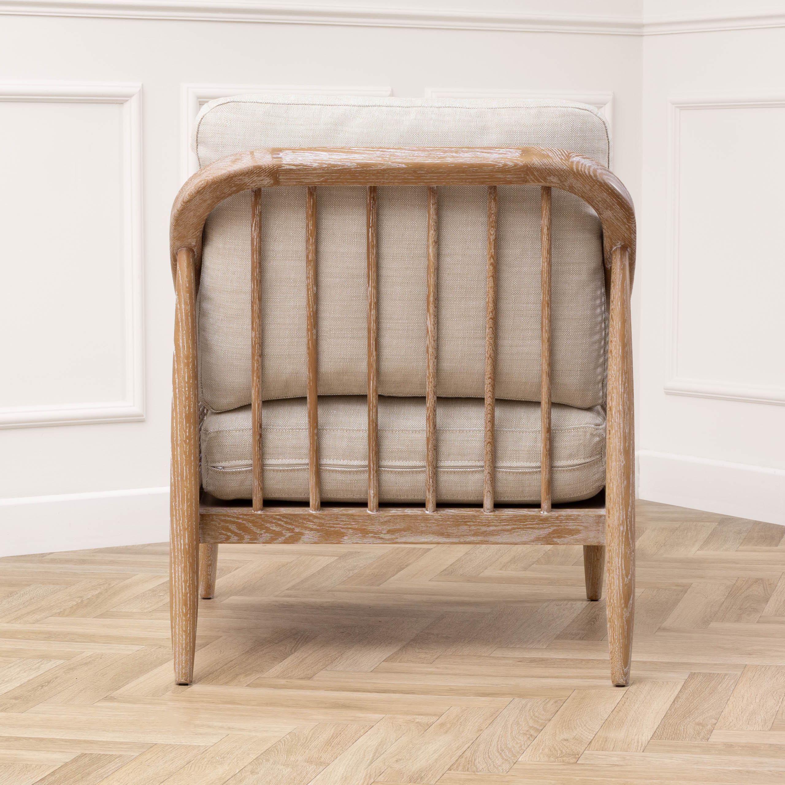 Remi Linen Rattan Chair | Beige Furniture | Voyage Maison