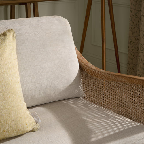 Plain Beige Furniture - Remi 2-Seater Rattan Chair Linen Voyage Maison