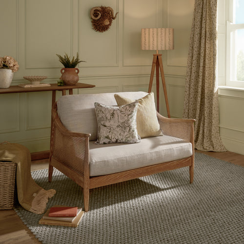 Plain Beige Furniture - Remi 2-Seater Rattan Chair Linen Voyage Maison